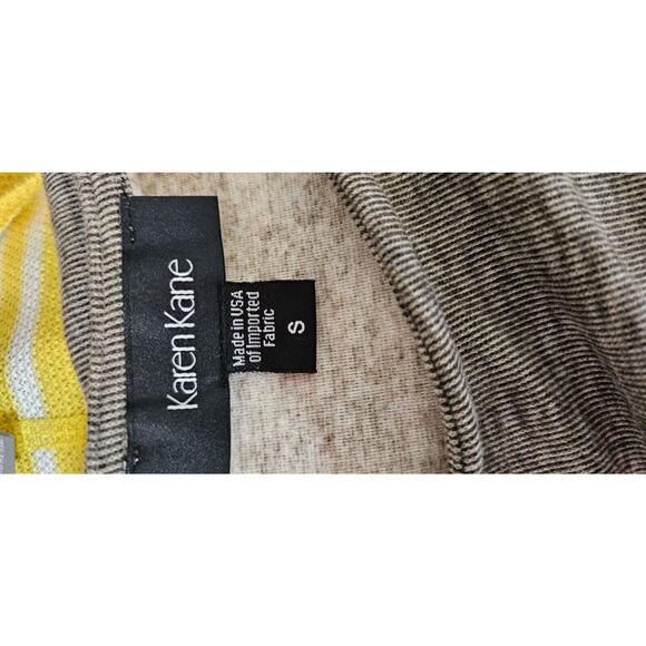 Karen Kane Women's Drape Front Heathered Brushed Knit Top, Taupe SOFT Sz Small - Picture 4 of 4
